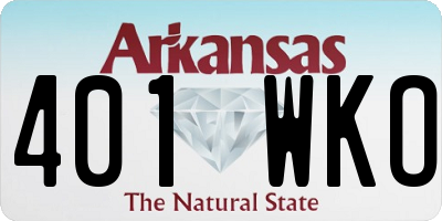 AR license plate 401WKO