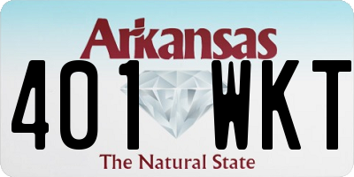 AR license plate 401WKT