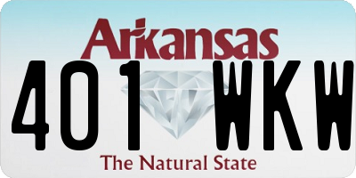 AR license plate 401WKW