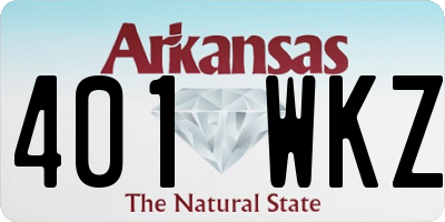 AR license plate 401WKZ