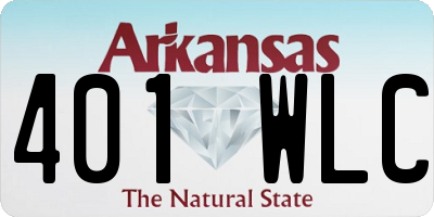 AR license plate 401WLC