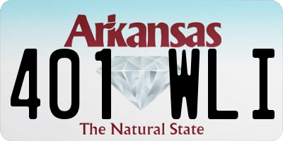 AR license plate 401WLI