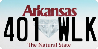 AR license plate 401WLK
