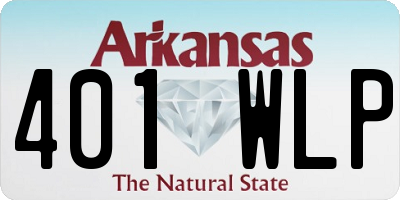 AR license plate 401WLP