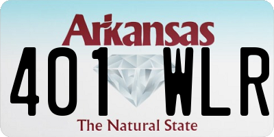 AR license plate 401WLR