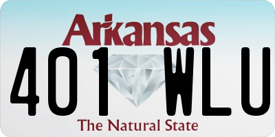 AR license plate 401WLU