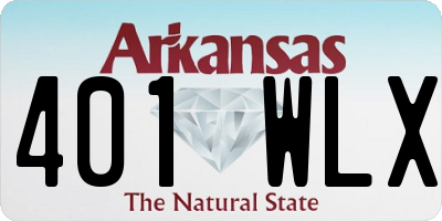 AR license plate 401WLX