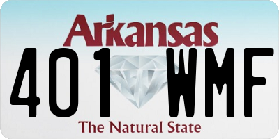 AR license plate 401WMF