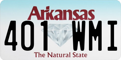 AR license plate 401WMI