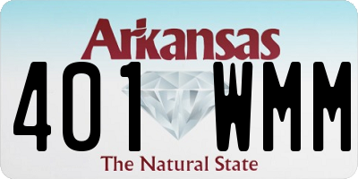 AR license plate 401WMM