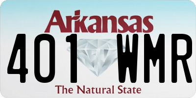 AR license plate 401WMR