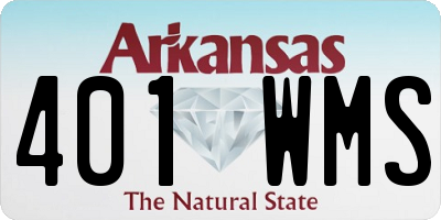 AR license plate 401WMS