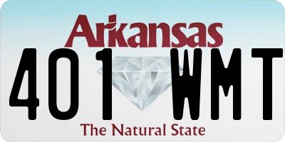 AR license plate 401WMT