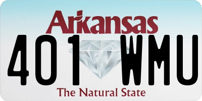 AR license plate 401WMU