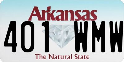AR license plate 401WMW