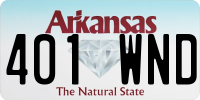 AR license plate 401WND