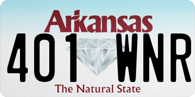 AR license plate 401WNR