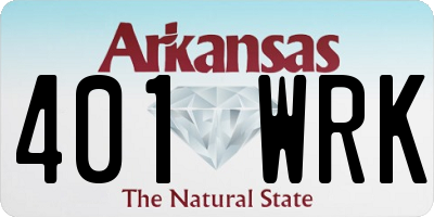 AR license plate 401WRK