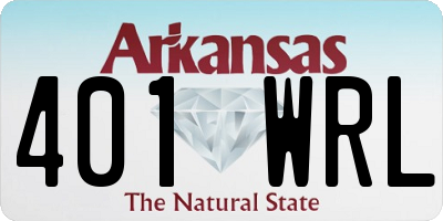 AR license plate 401WRL