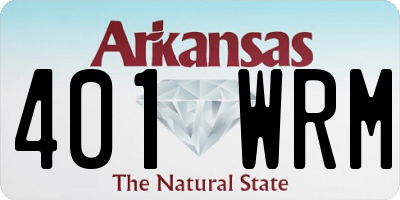 AR license plate 401WRM