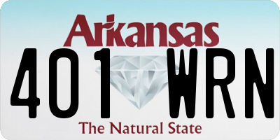 AR license plate 401WRN