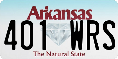 AR license plate 401WRS