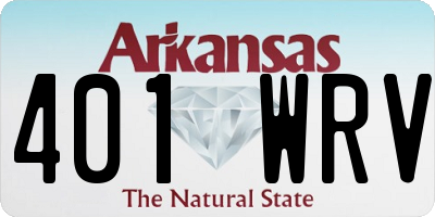 AR license plate 401WRV
