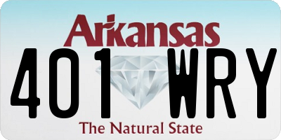 AR license plate 401WRY
