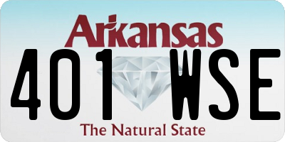 AR license plate 401WSE
