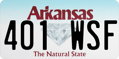 AR license plate 401WSF