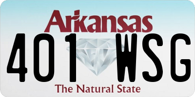 AR license plate 401WSG