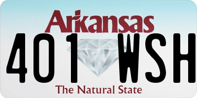 AR license plate 401WSH