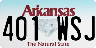 AR license plate 401WSJ