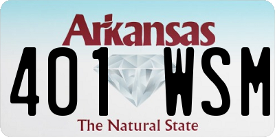 AR license plate 401WSM