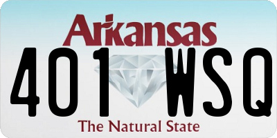 AR license plate 401WSQ