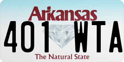 AR license plate 401WTA