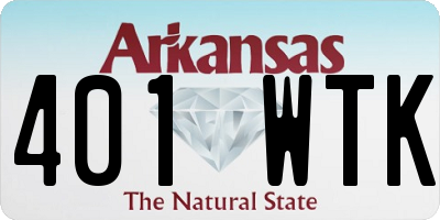 AR license plate 401WTK