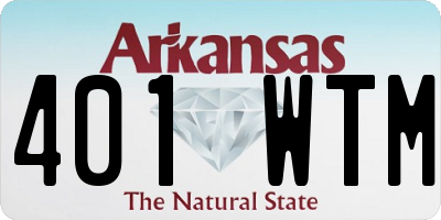 AR license plate 401WTM