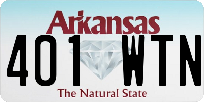 AR license plate 401WTN