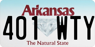 AR license plate 401WTY