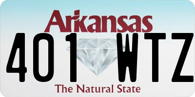 AR license plate 401WTZ
