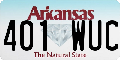 AR license plate 401WUC