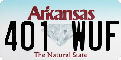 AR license plate 401WUF