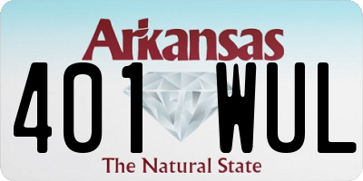 AR license plate 401WUL