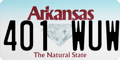 AR license plate 401WUW