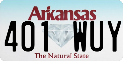 AR license plate 401WUY