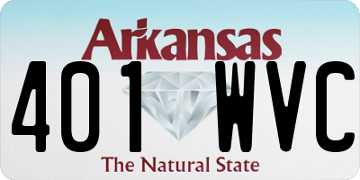 AR license plate 401WVC