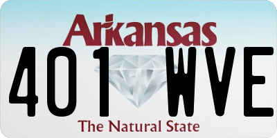 AR license plate 401WVE