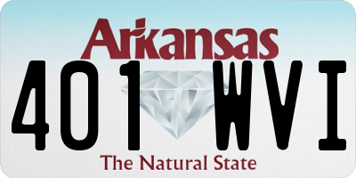 AR license plate 401WVI
