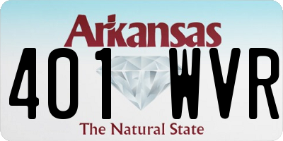 AR license plate 401WVR